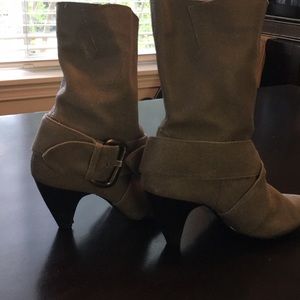 Gray, Ankle boots